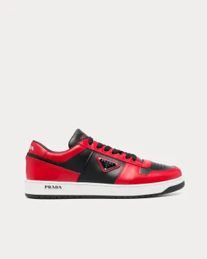 Downtown Leather Red / Black Low Top Sneakers