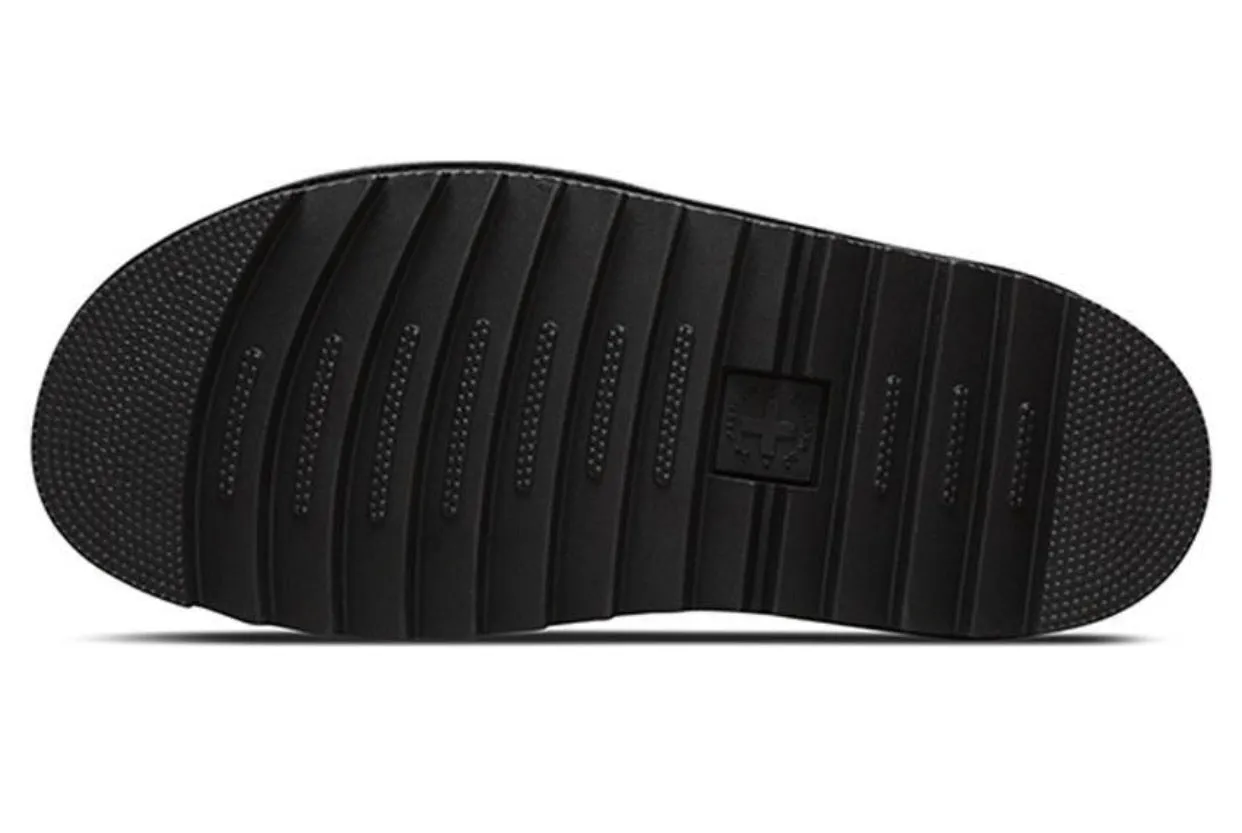 Dr. Martens Blaire Chunky Black Sandal Buckle 3 Strap