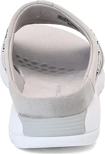 Easy Spirit Women's Traciee Slide Sandal  Color Silver Snake Print Size 8M
