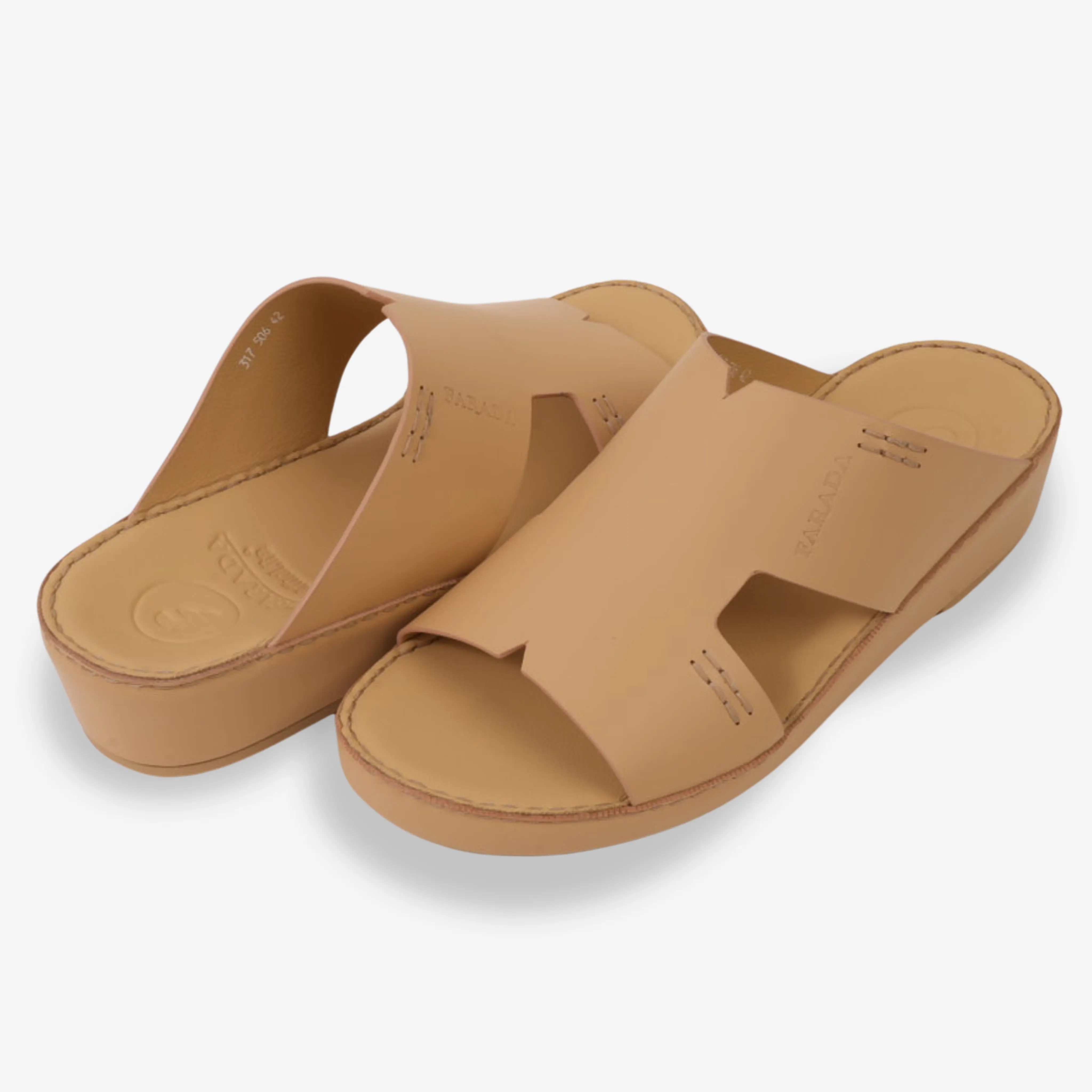 FARADA CLASSIC MENS LEATHER SANDALS SUNSET