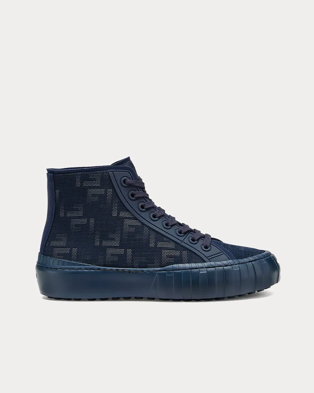 Force Fabric Blue High Top Sneakers