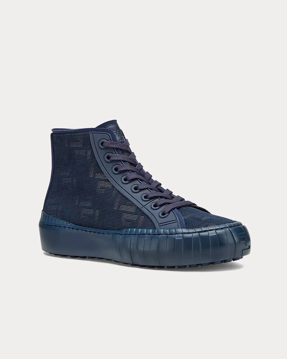 Force Fabric Blue High Top Sneakers