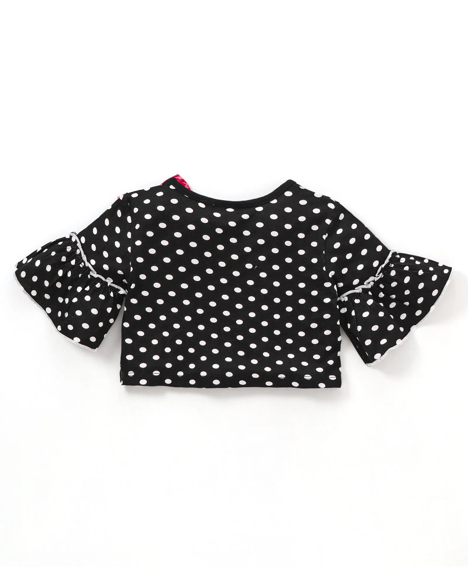 Frilled Sleeves Bow Top Belted Floral Plazzo Set