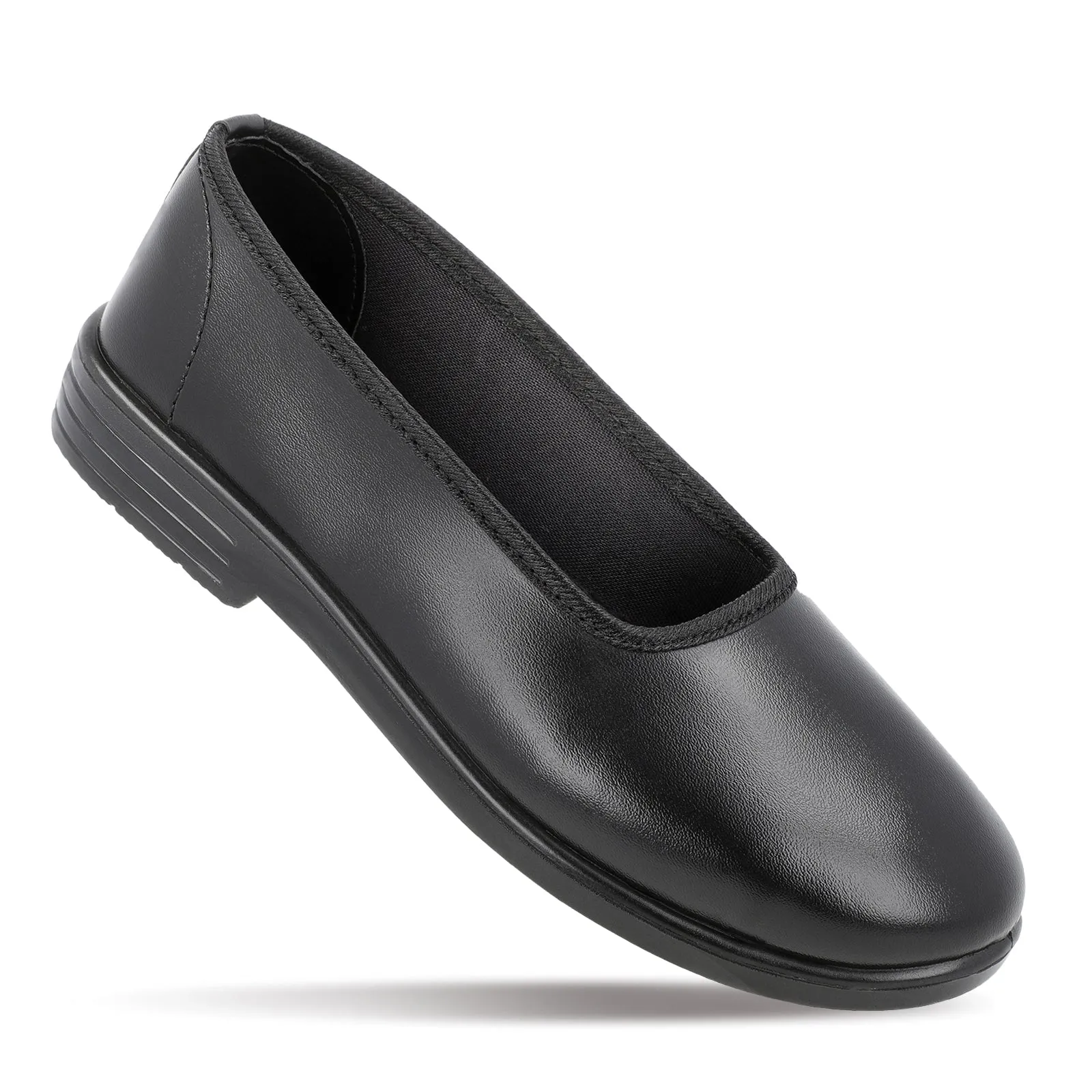 Girls Slip-On school Shoe - WV551 Black