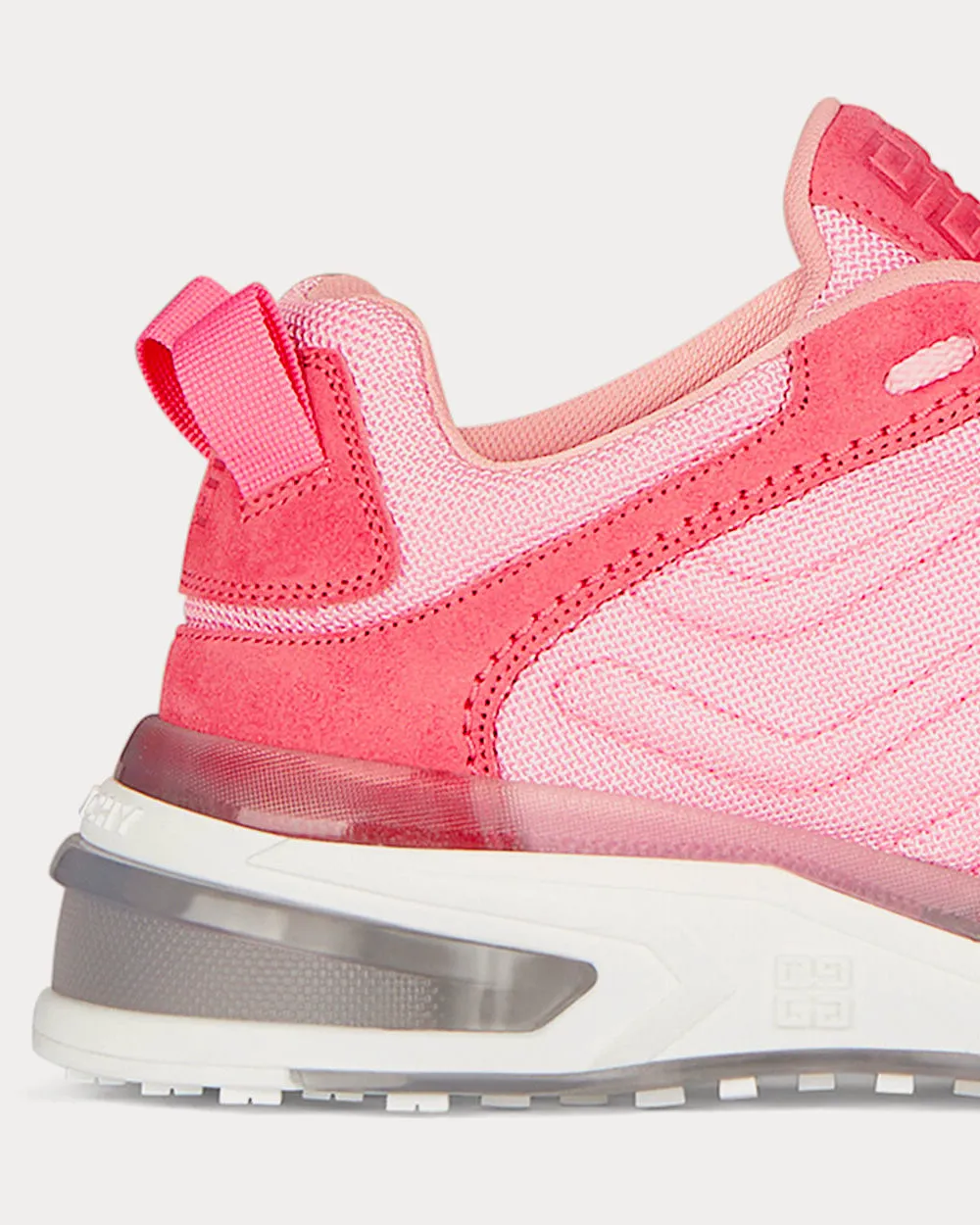 GIV 1 Light Technical Canvas & Suede Bubble Gum Pink Low Top Sneakers