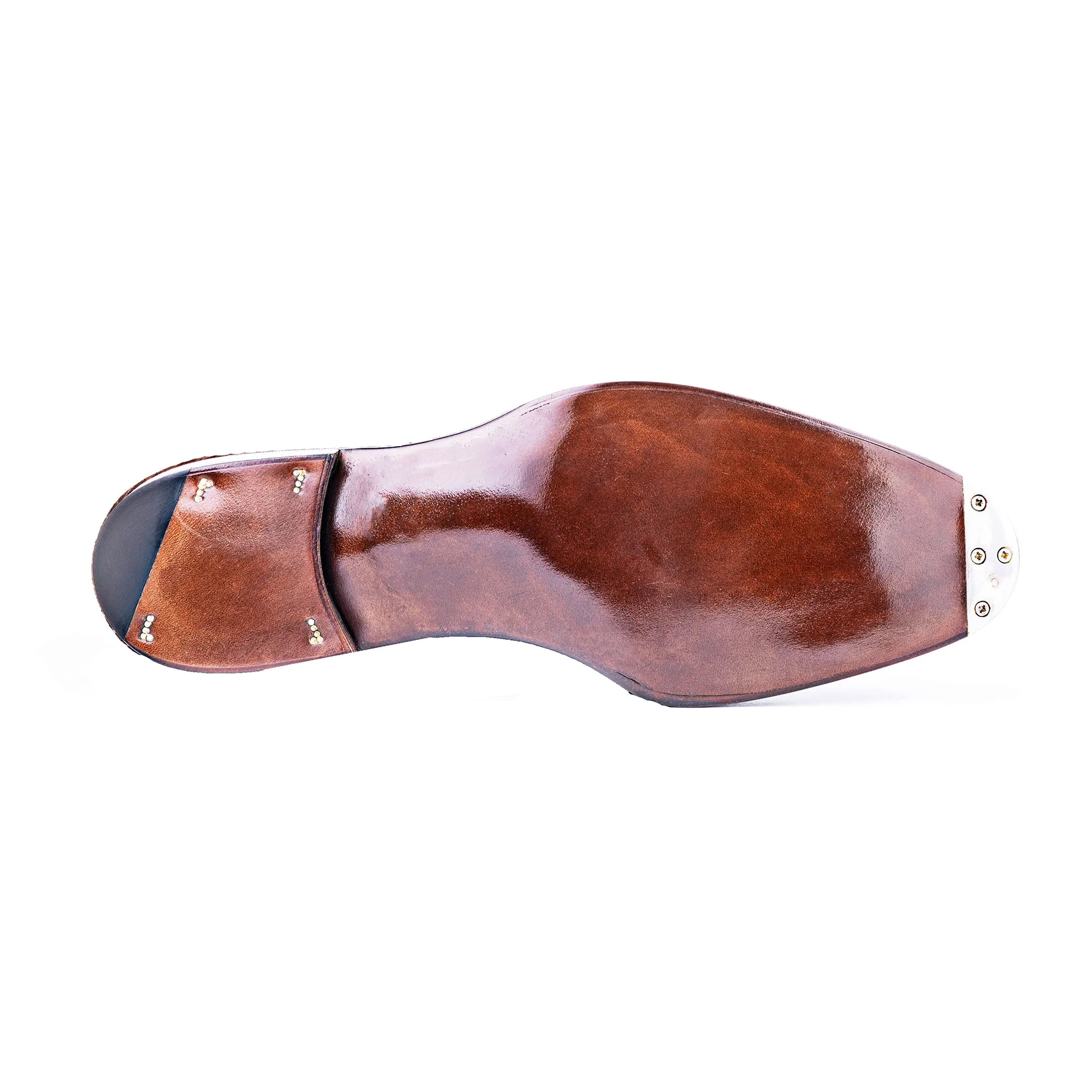 Goodyear Welted Sardoal Brown Suede Derby Loafer With Violin Leather Sole