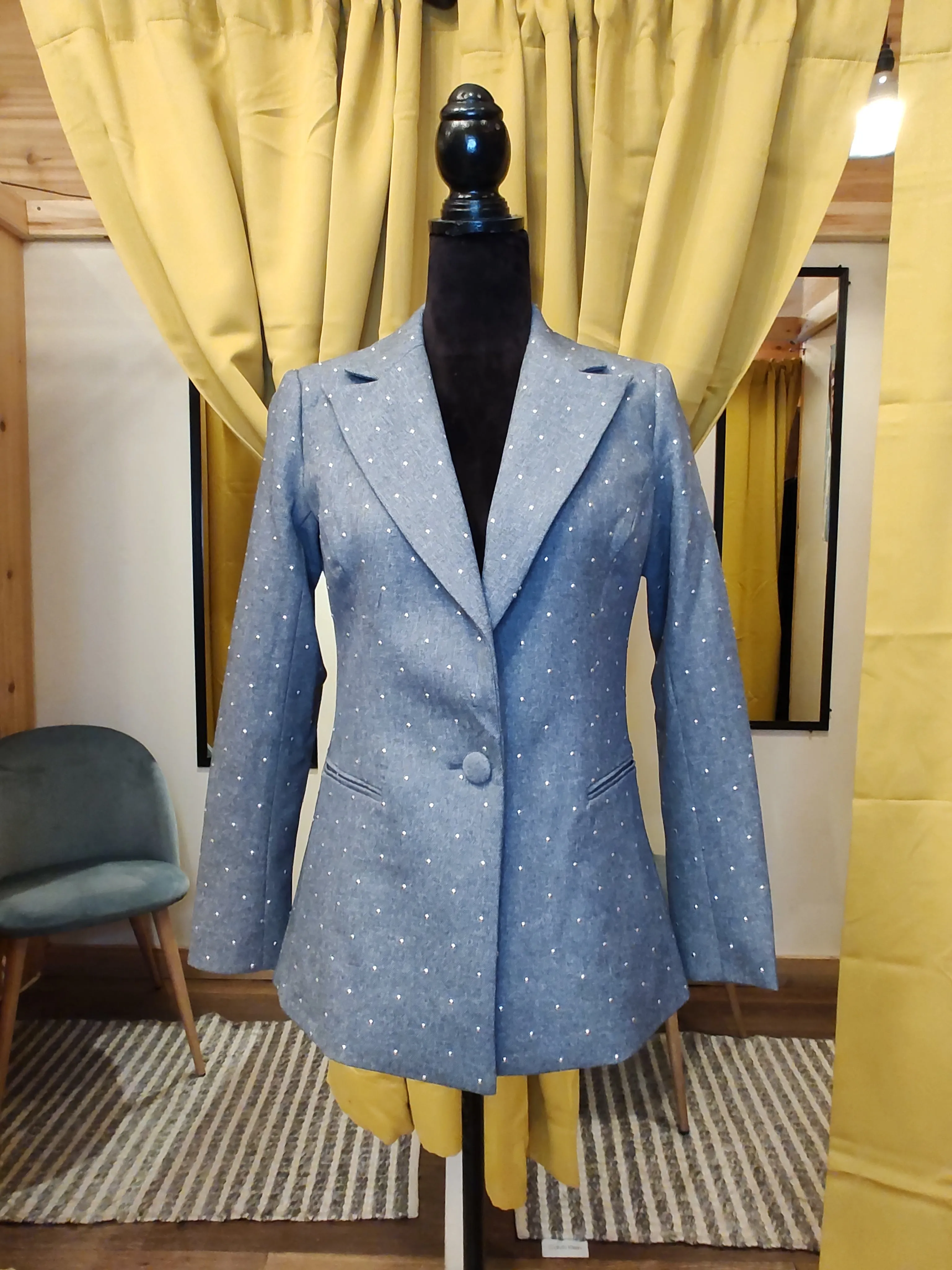 Gray Bling Blazer