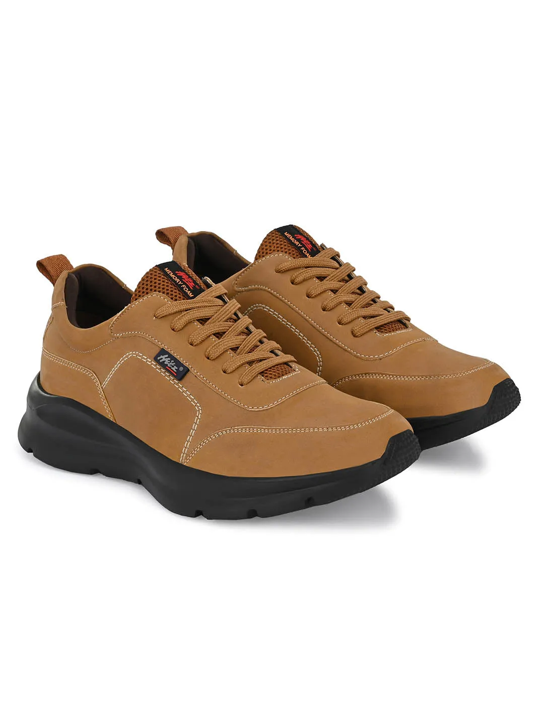Hitz Men's Cheeku Synthetic Lace-up Casual Shoes