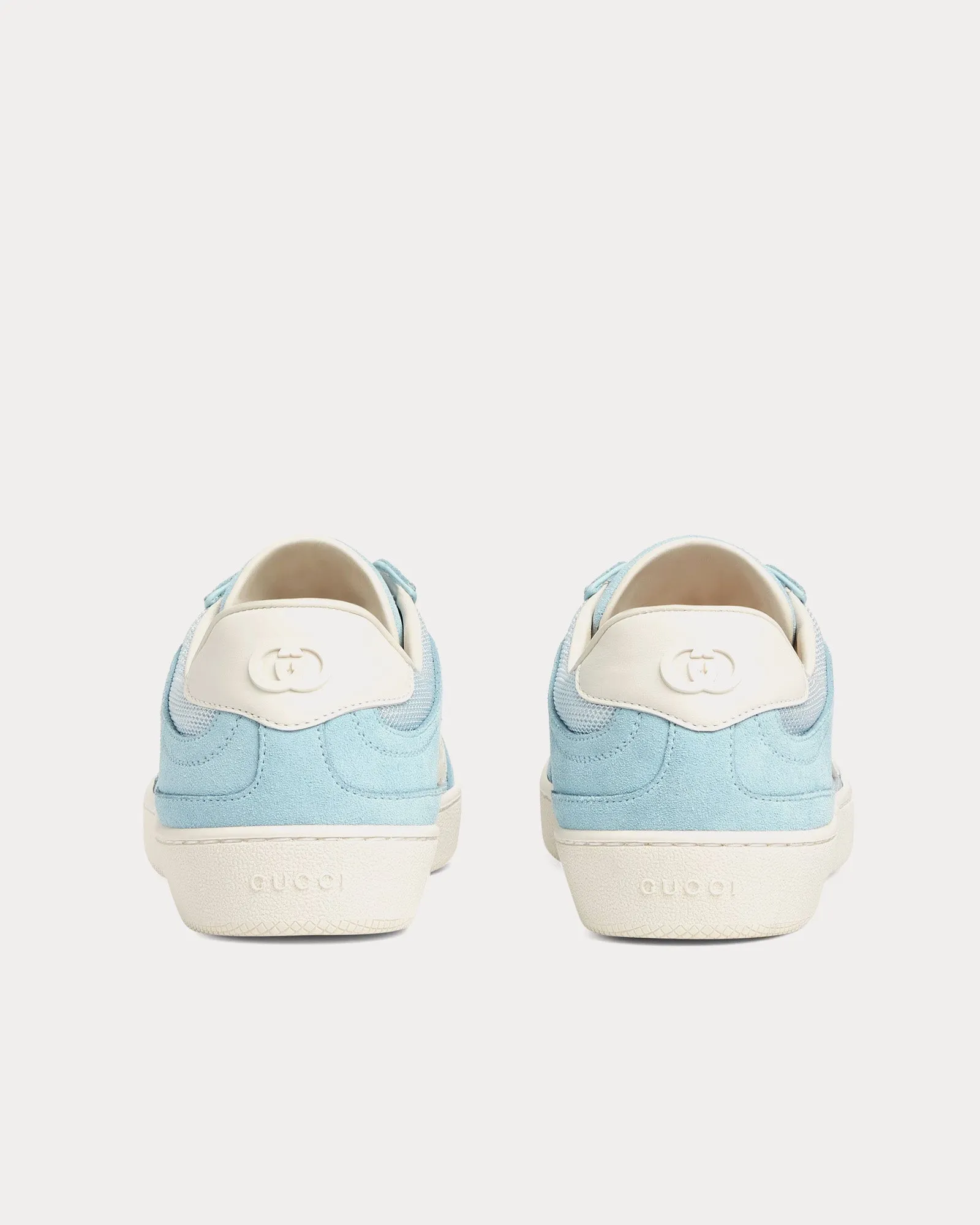 Interlocking G Suede Light Blue Low Top Sneakers