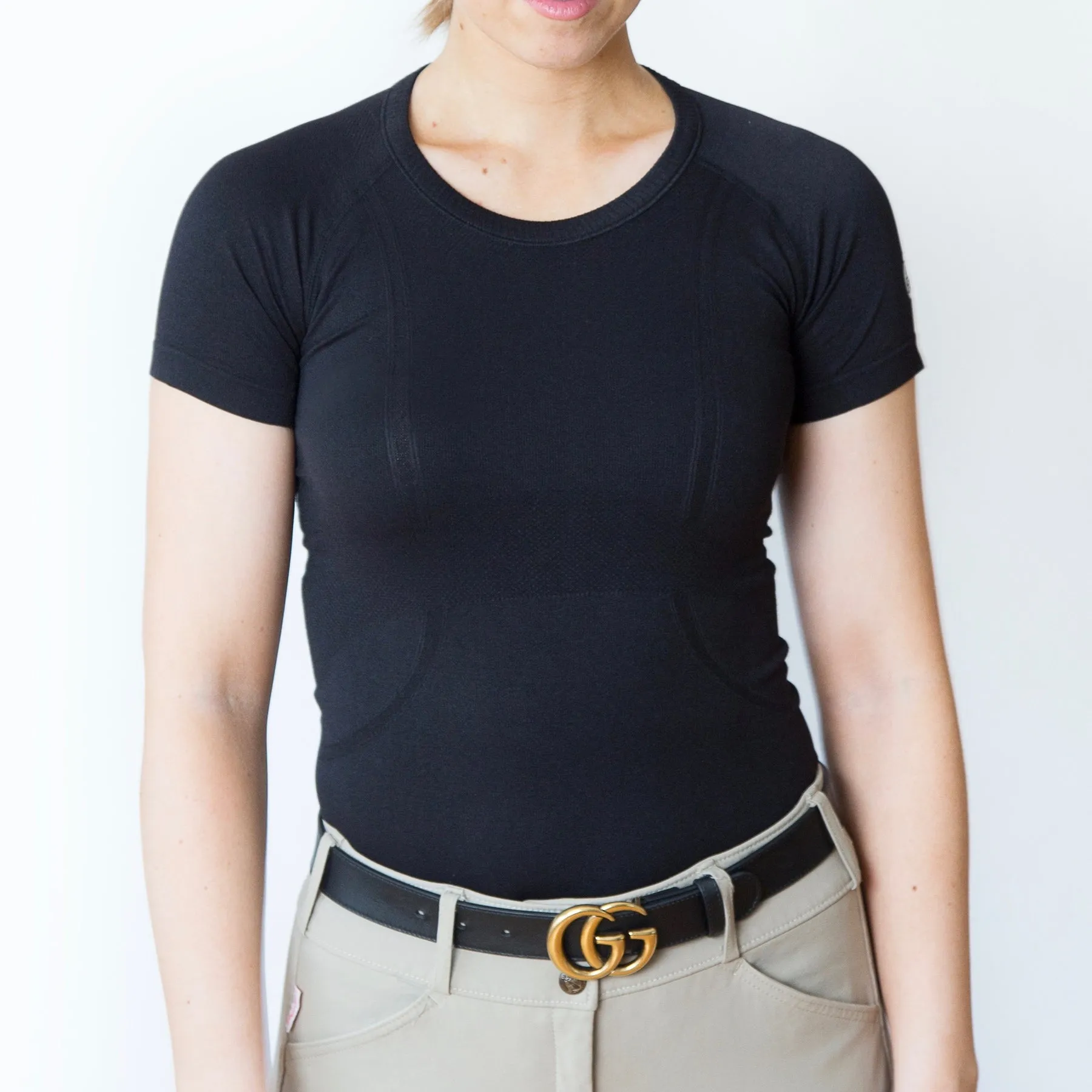 Kennedy Seamless Shortsleeve Shirt - Classic Black - Ladies