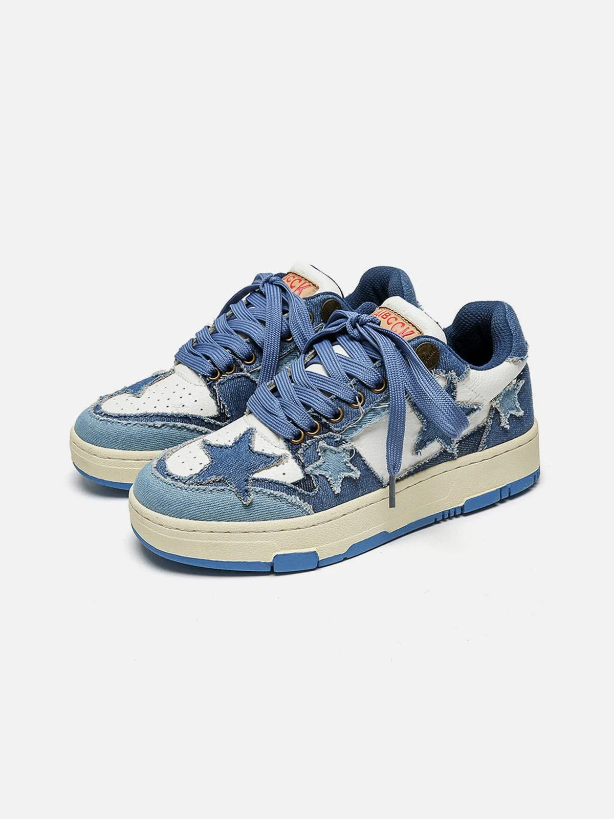 Kicksteria - Stars Casual All-Match Denim Skate Shoes