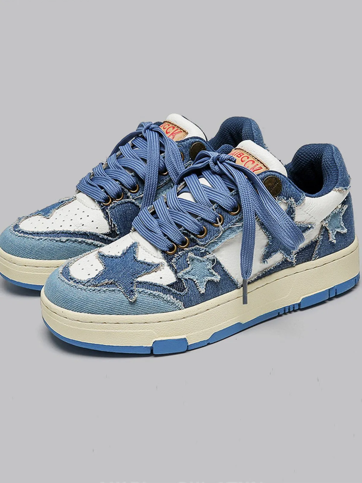 Kicksteria - Stars Casual All-Match Denim Skate Shoes