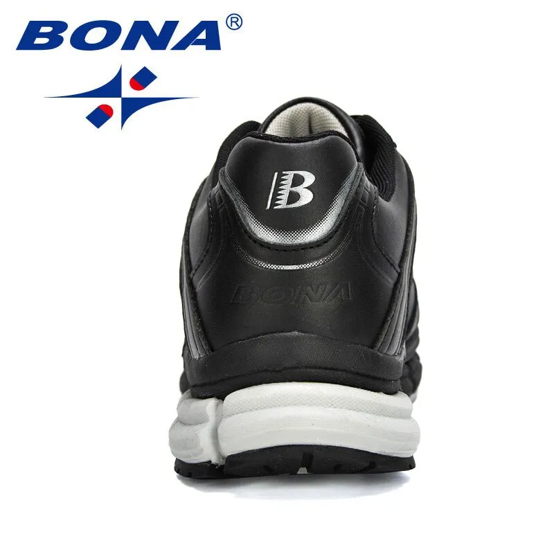 Leather Trendy Running Shoes Men Outdoor