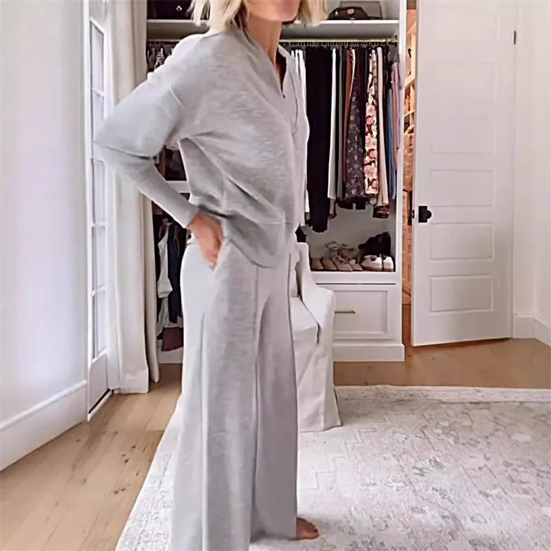 Limited Time 50% OFFWomen's casual fashion set (top   trousers)