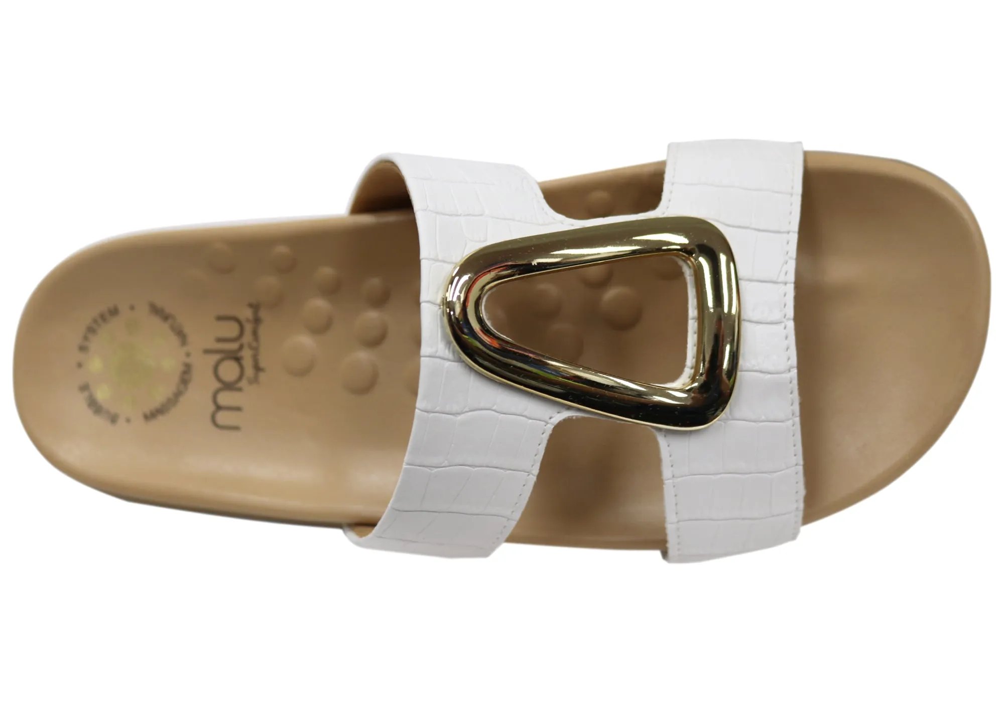 Malu Supercomfort Lenna Womens Comfort Slides Sandals Made In Brazil