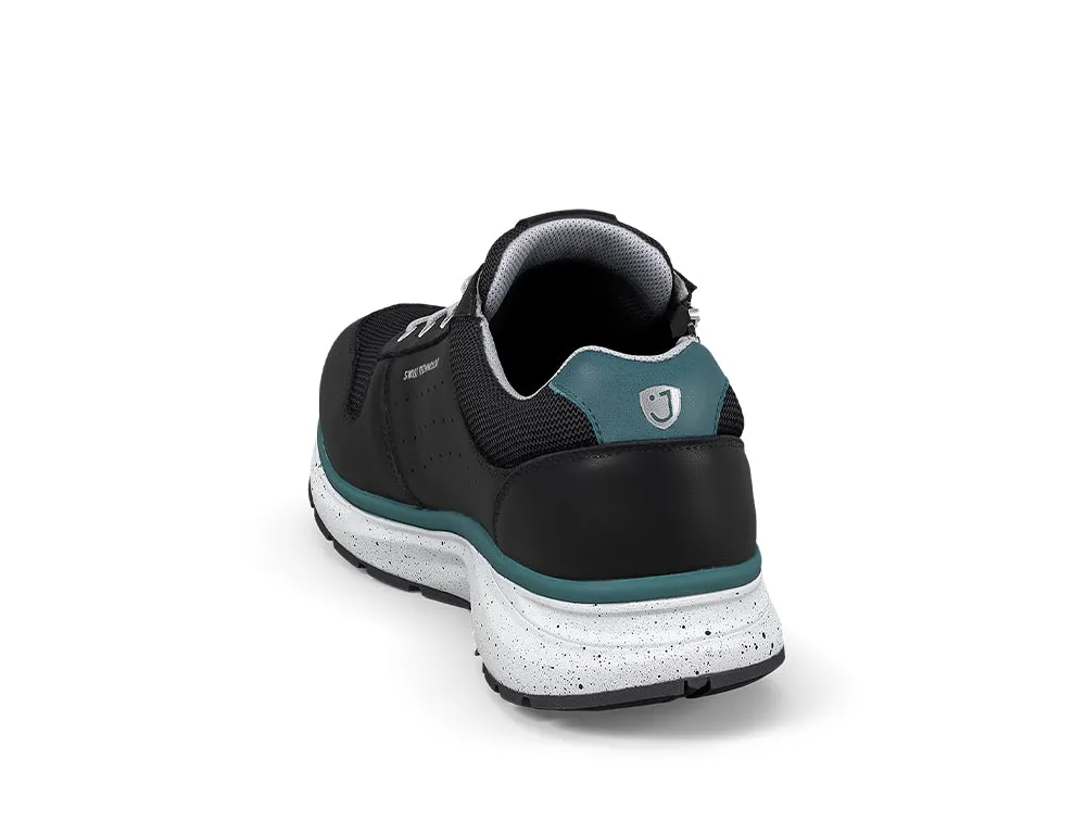 Mens Active Zip Dynamo Black III Trainers