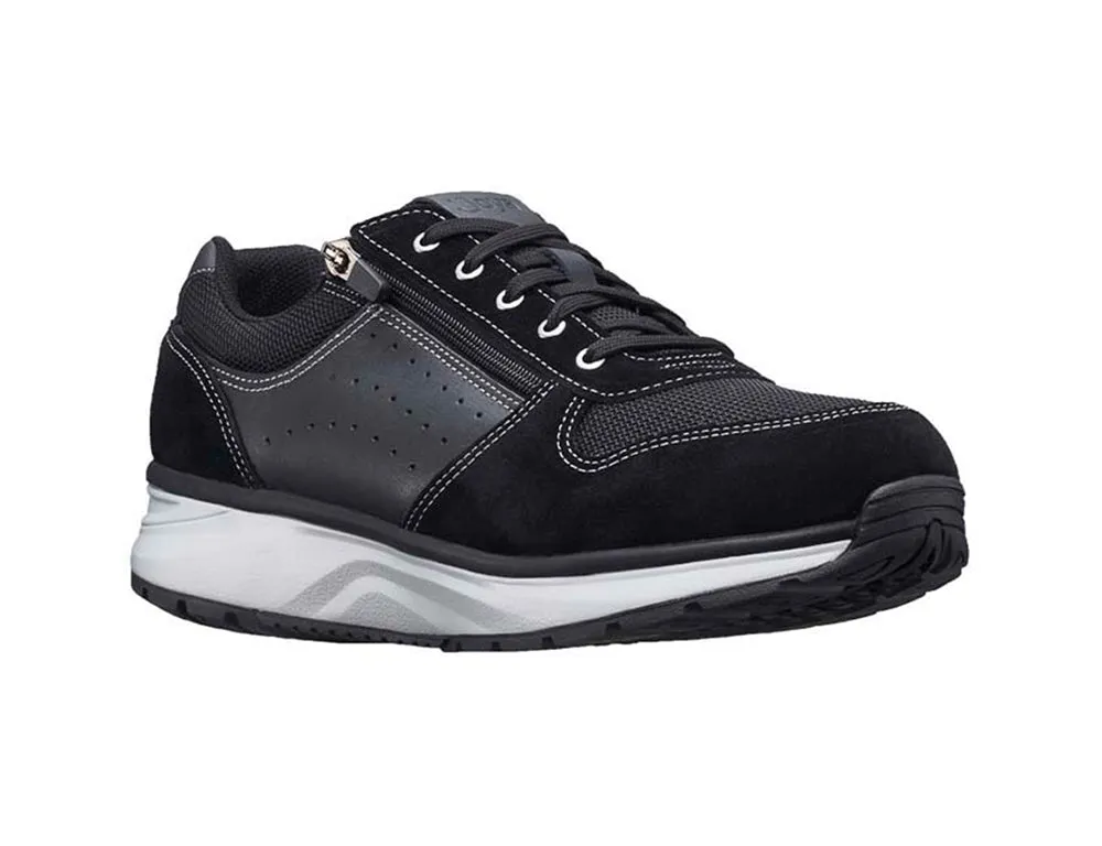Mens Active Zip Dynamo Black Trainers