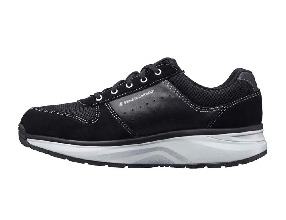 Mens Active Zip Dynamo Black Trainers