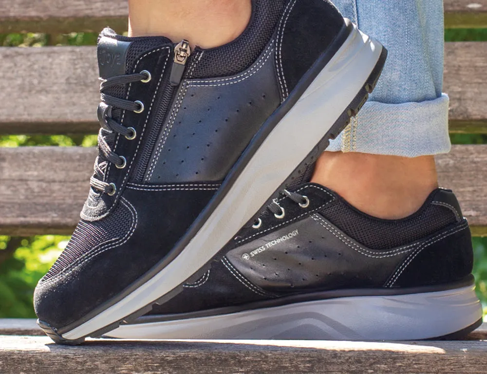 Mens Active Zip Dynamo Black Trainers