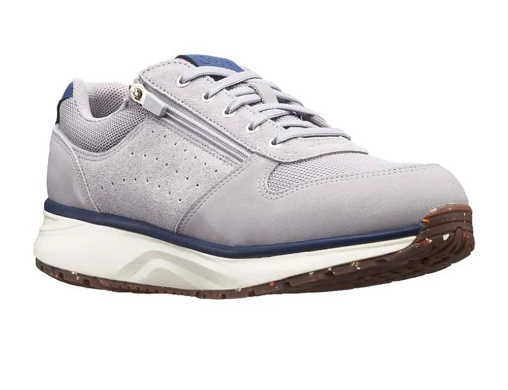 Mens Active Zip Dynamo Grey Trainers