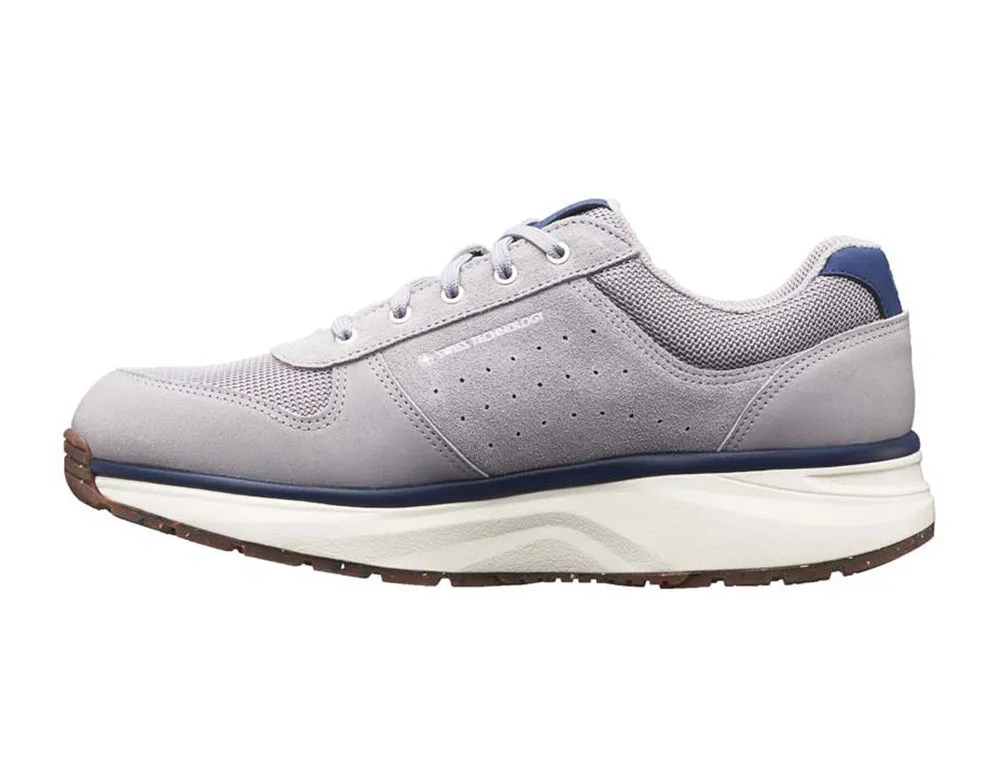 Mens Active Zip Dynamo Grey Trainers