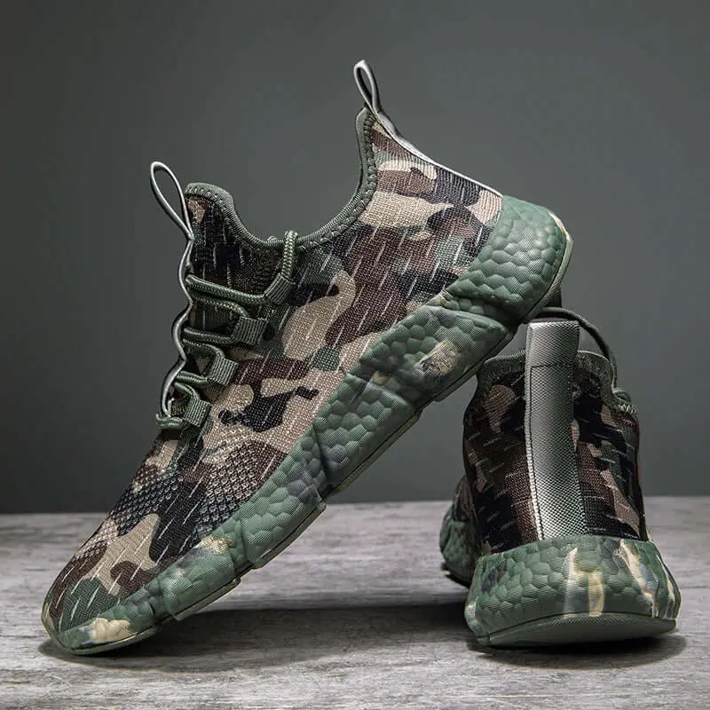 Men's Camo Breathable Mesh Athletic Sneakers