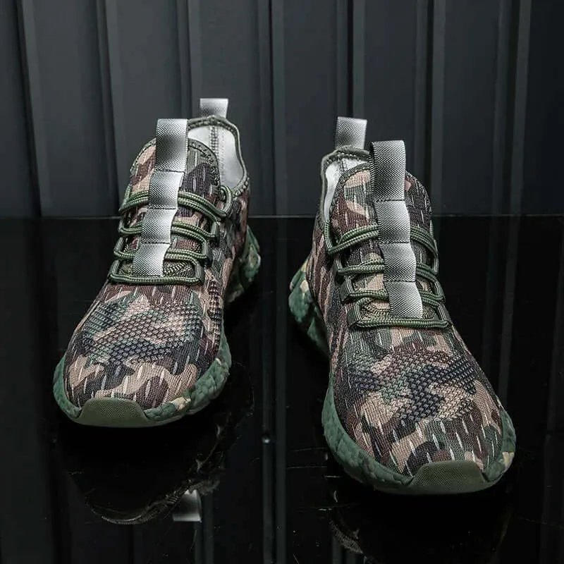 Men's Camo Breathable Mesh Athletic Sneakers