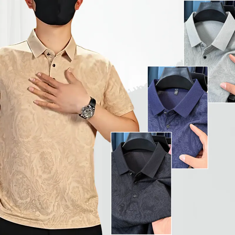 Men's Casual Fashion Printed Polo Shirt