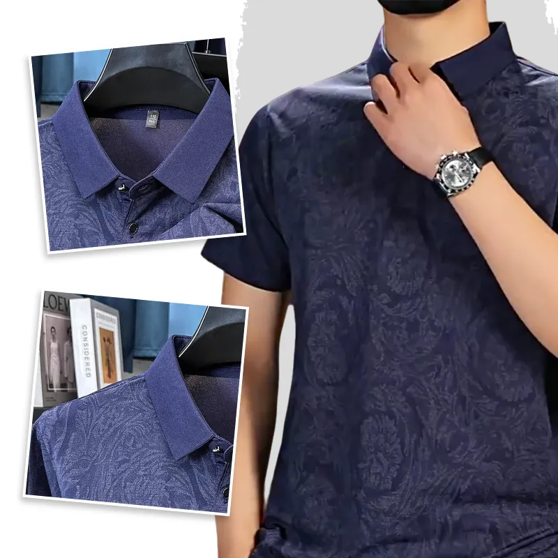 Men's Casual Fashion Printed Polo Shirt