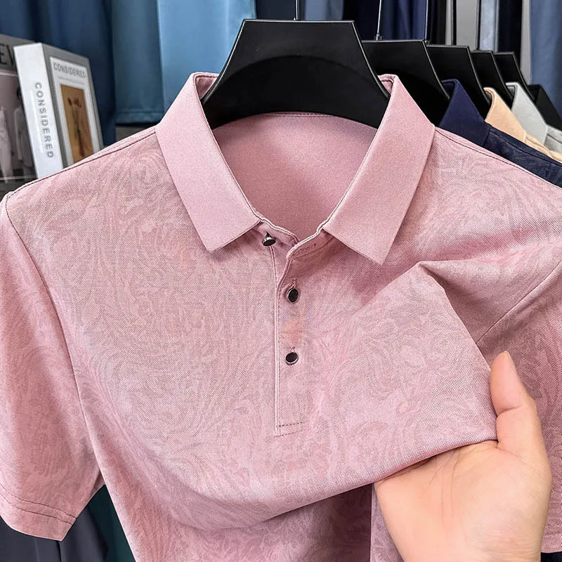 Men's Casual Fashion Printed Polo Shirt