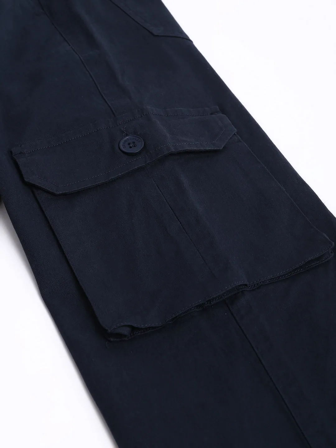Men's Tapered Fit Cotton Cargo (Navy)