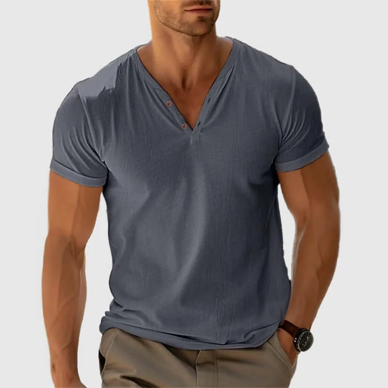 Men's Textured Cotton Casual Shirt