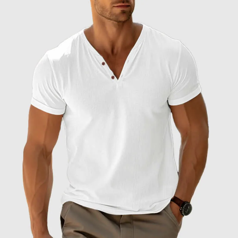 Men's Textured Cotton Casual Shirt