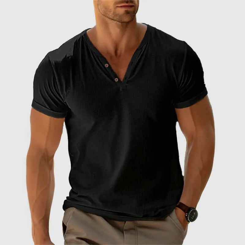 Men's Textured Cotton Casual Shirt