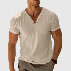 Men's Textured Cotton Casual Shirt