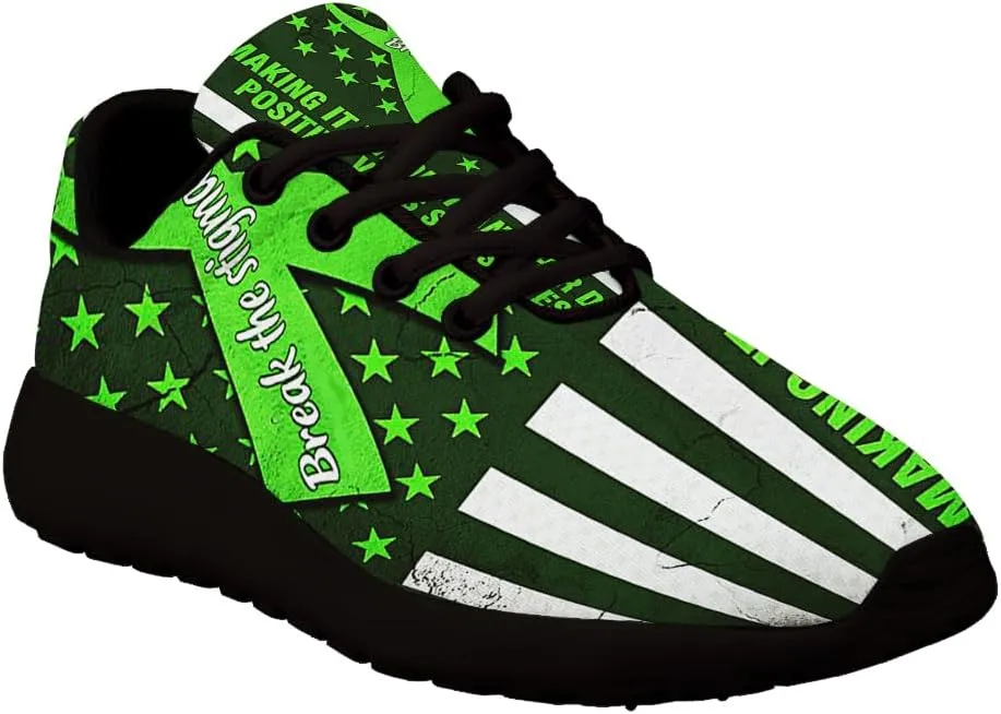 Mental Health Awareness Shoes for Women Men Trail Running Casual Fashion Sneakers Slip-on Tennis Shoes