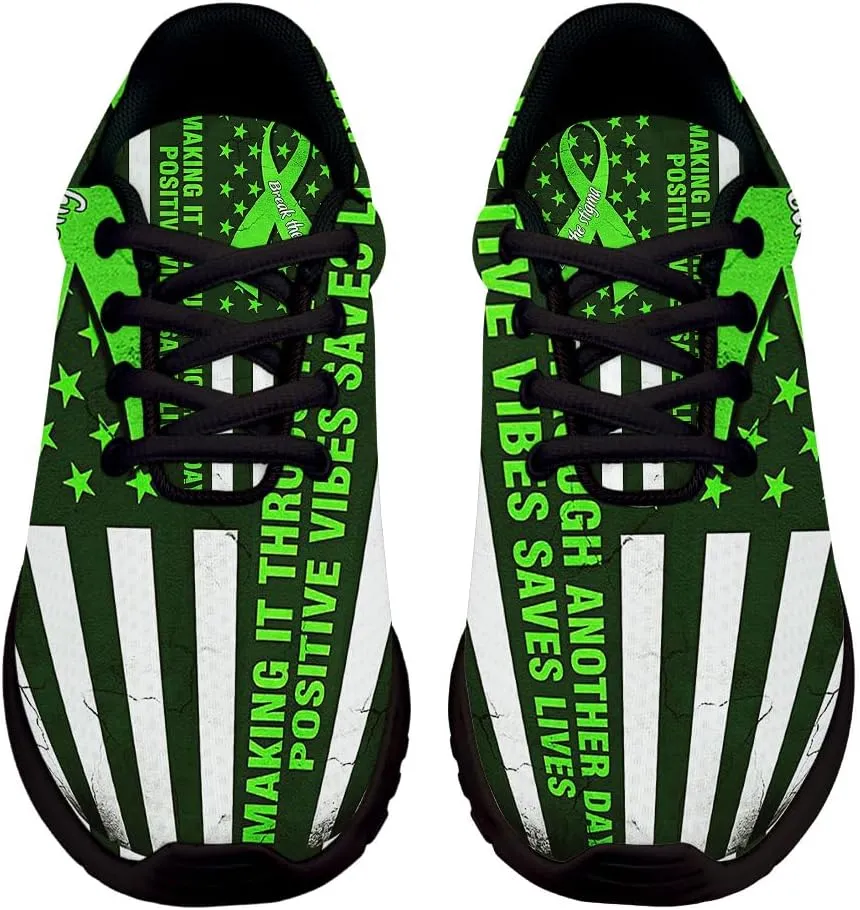 Mental Health Awareness Shoes for Women Men Trail Running Casual Fashion Sneakers Slip-on Tennis Shoes