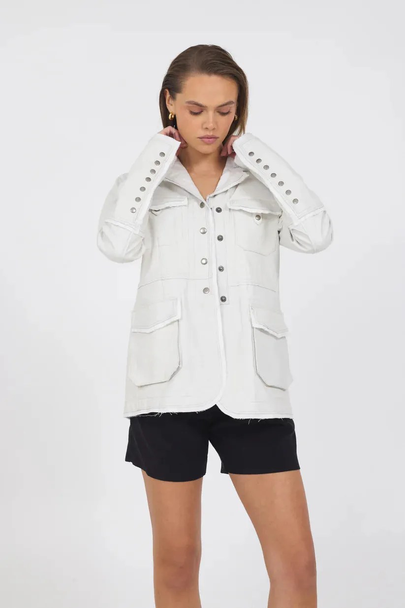 Meryl-vegtable dye Leather Coconut
