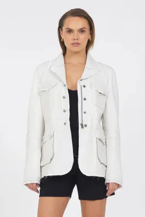 Meryl-vegtable dye Leather Coconut