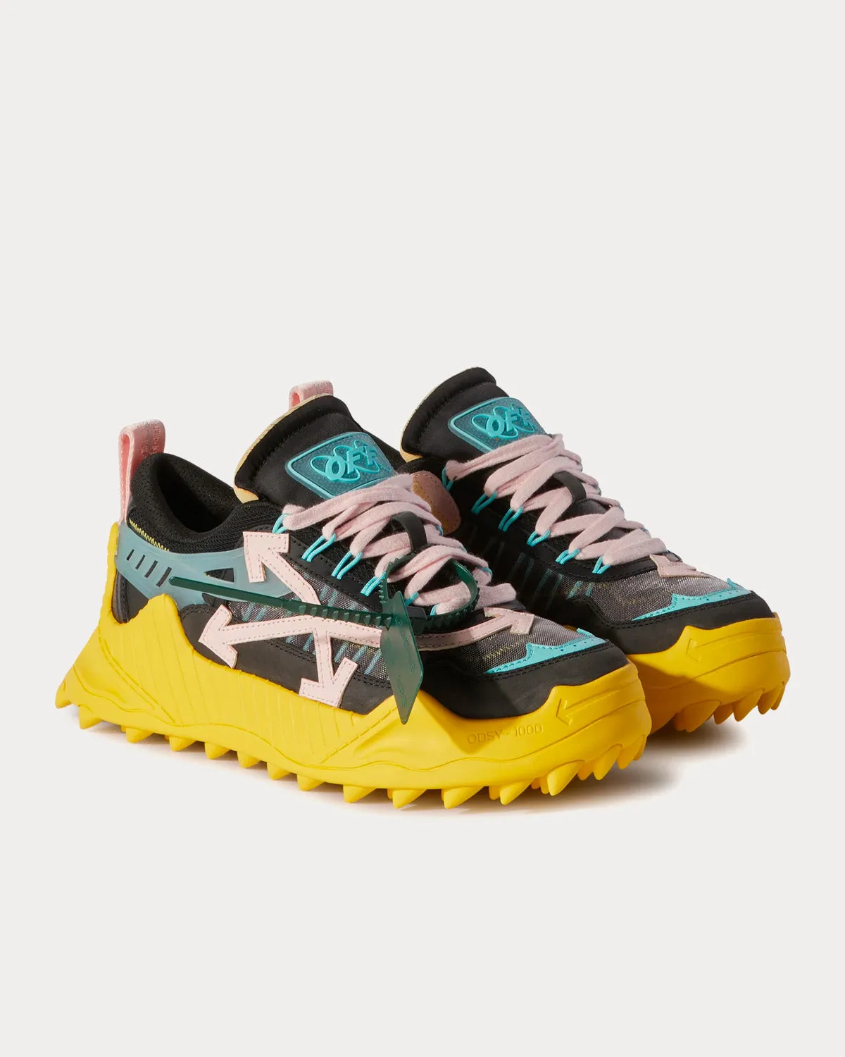 Odsy 1000 Black / Yellow / Pink Low Top Sneakers