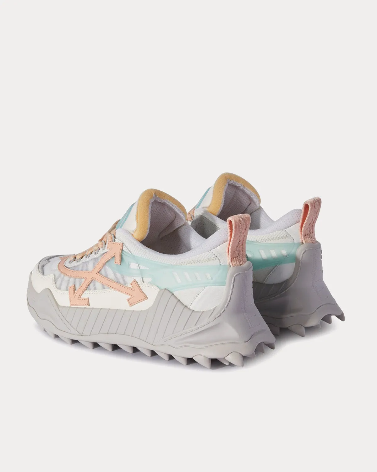 Odsy 1000 White / Grey / Pink Low Top Sneakers