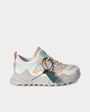 Odsy 1000 White / Grey / Pink Low Top Sneakers
