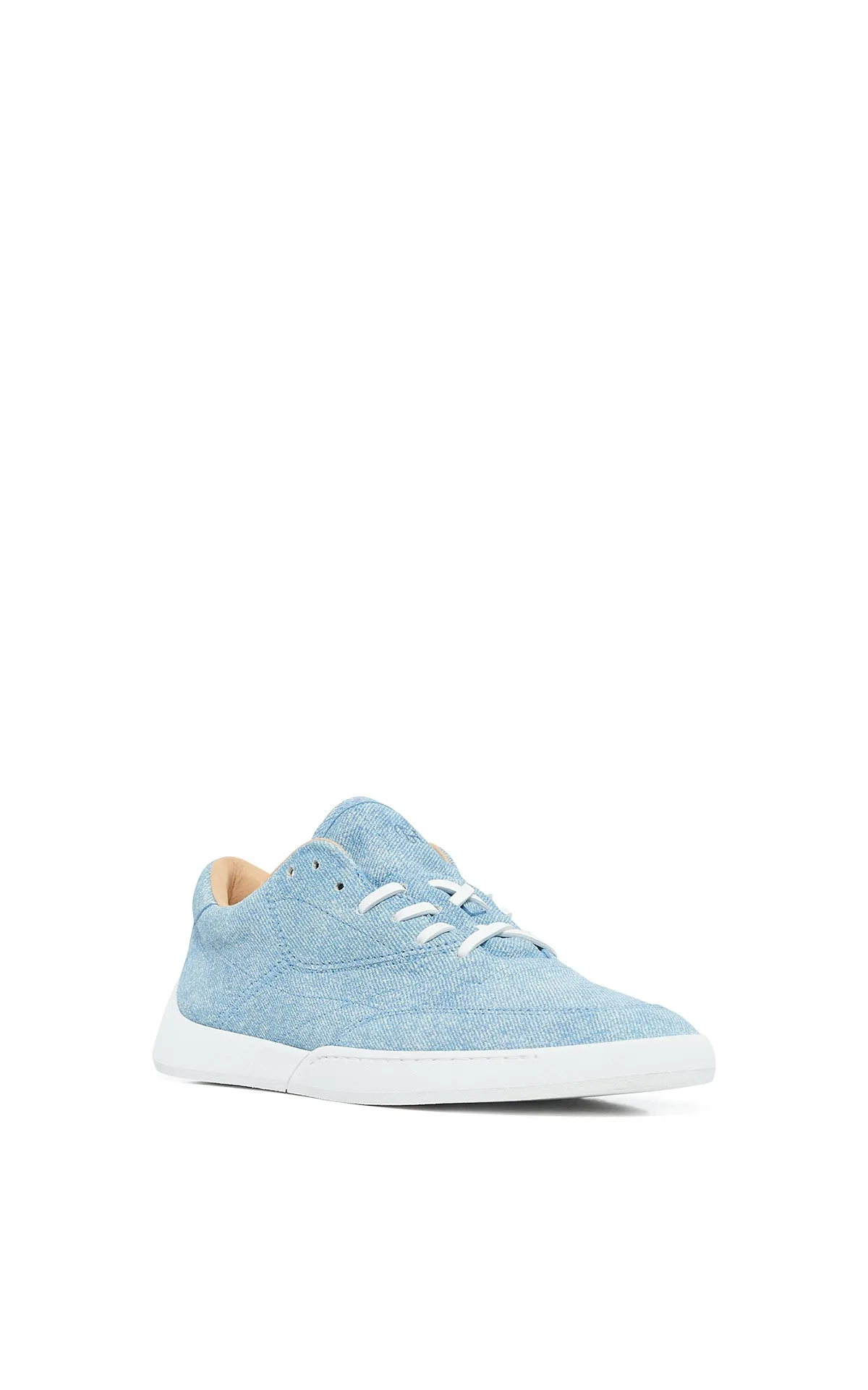 Ohio Slip-on Sneaker in Light Blue Suede Denim