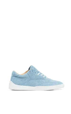 Ohio Slip-on Sneaker in Light Blue Suede Denim