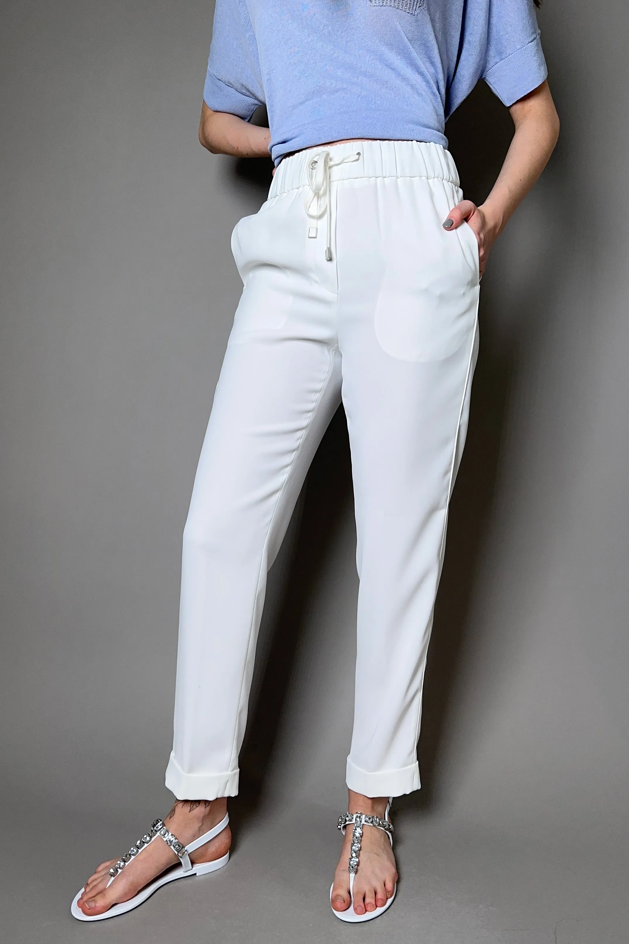 Peserico Jogger Pants in White