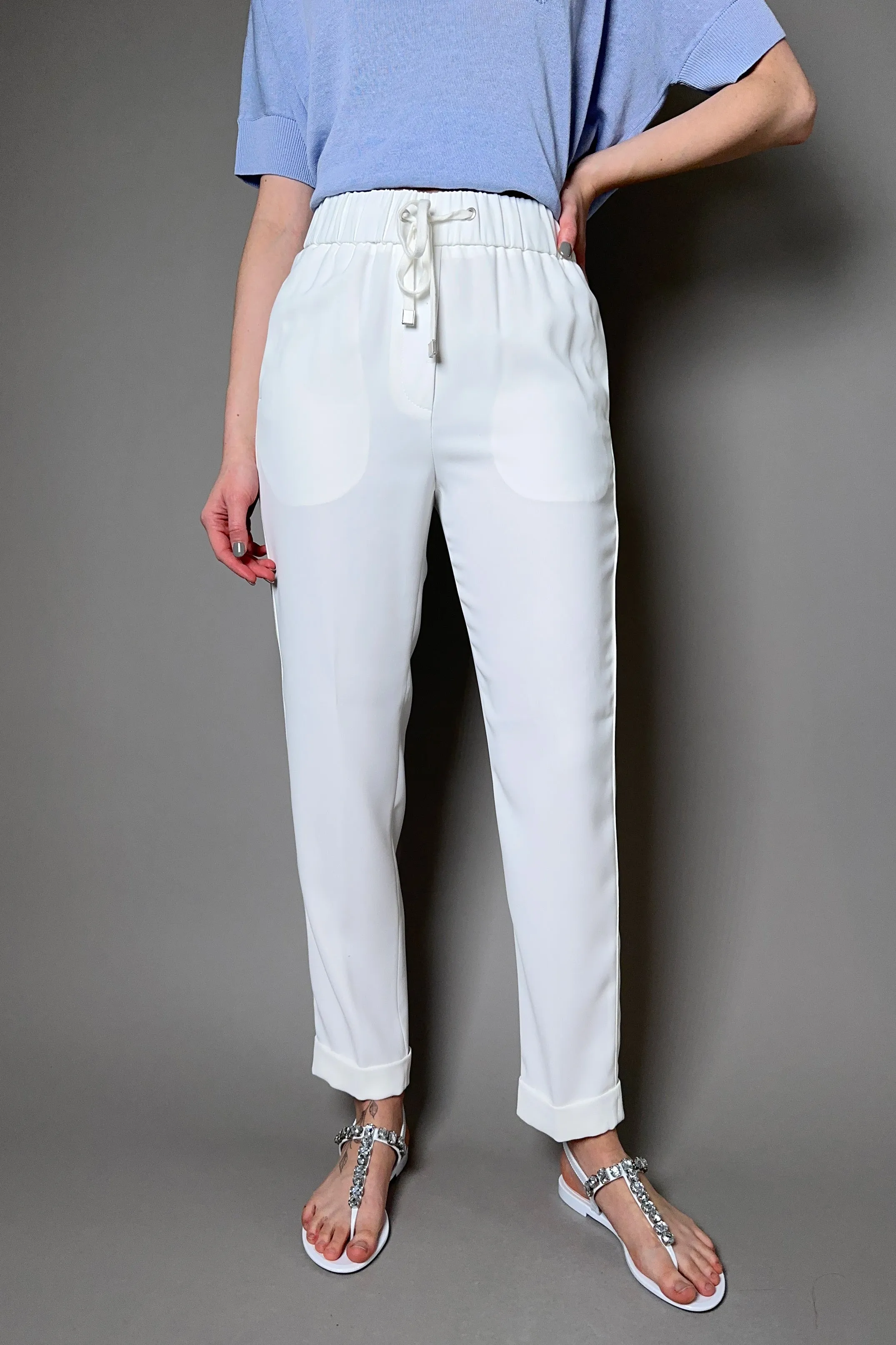 Peserico Jogger Pants in White