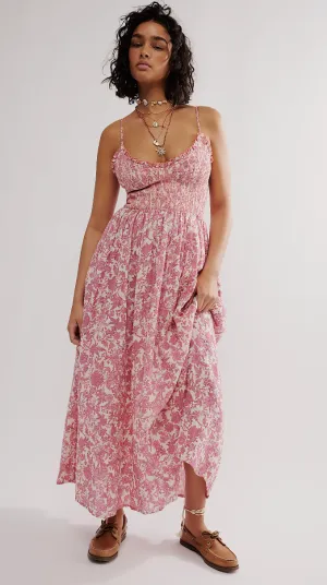 Pink Sweet Nothings Midi Dress