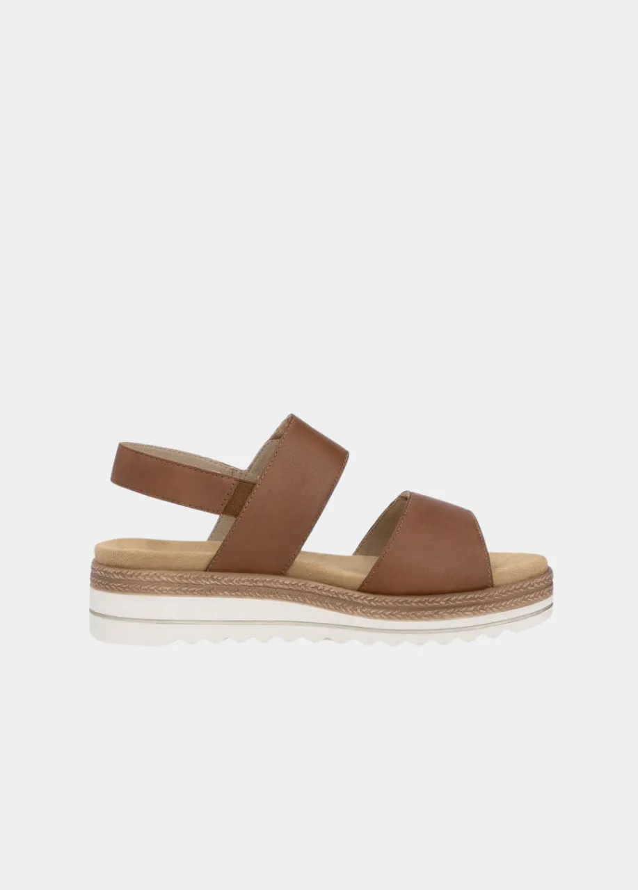 Remonte Versatile Brown Wedge Sandal