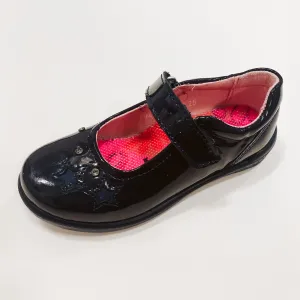 Ricosta Lyla Navy Patent Girls Mary Jane School Shoes