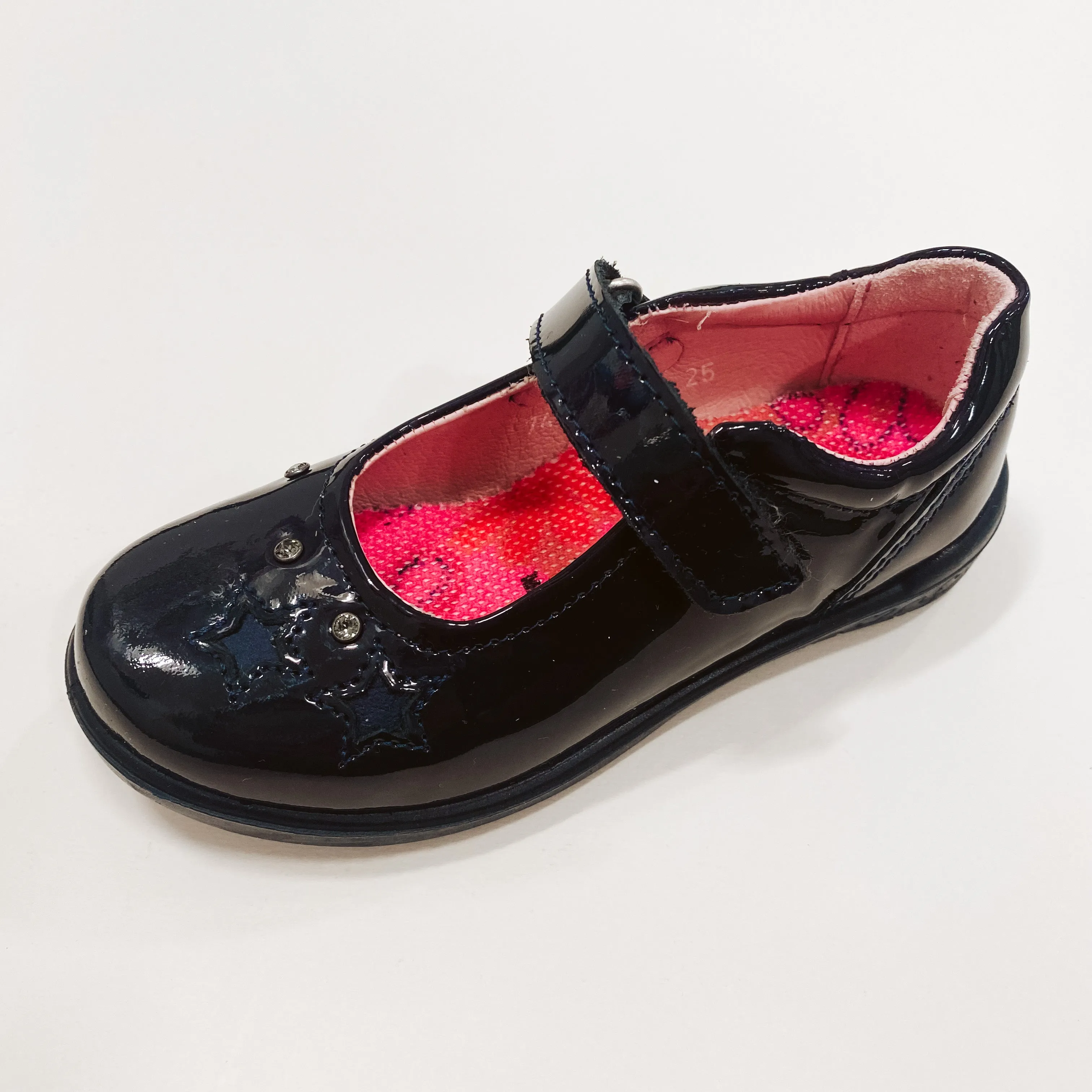 Ricosta Lyla Navy Patent Girls Mary Jane School Shoes